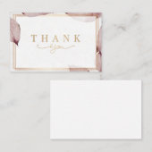 Dank u  kaarten  visitekaartje (Voorkant / Achterkant)