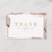 Dank u  kaarten  visitekaartje (Voorkant)