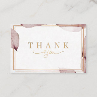 Dank u kaarten visitekaartje