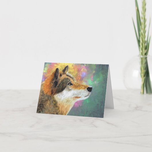 Dank u kaarten - Wolf Art (Voorkant)