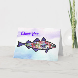 Dank u Kabeljauw Bedankkaart
