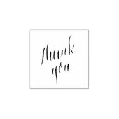 Dank u kalligrafie rubberstempel (Afrduk)