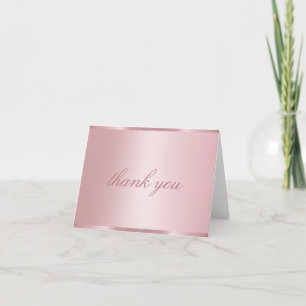Dank U Kalligrafie Script Roze Goud Sjabloon