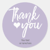 Dank u kalligrafisch sticker (Voorkant)