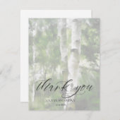 DANK U KARTASPEN TREE DESIGN BEDANKKAART (Voorkant / Achterkant)