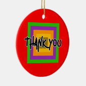 dank u keramisch ornament (Rechts)