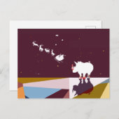 DANK U, KERSTMAN BRIEFKAART (Voorkant / Achterkant)