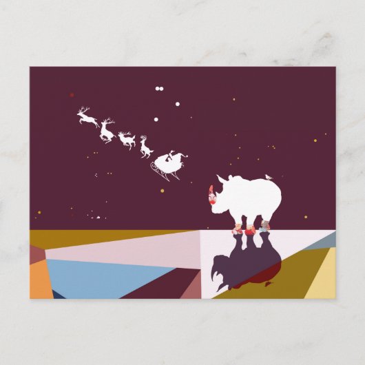 DANK U, KERSTMAN BRIEFKAART (Voorkant)