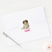 Dank u King Charles Spaniel Puppy Sticker (Envelop)