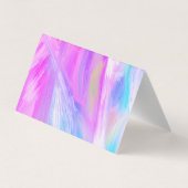 Dank u klantwaardering Paarse olieverf Visitekaartjes (Achterkant)