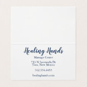 Dank u klantwaardering Paarse olieverf Visitekaartjes (Binnenkant ongevouwen)