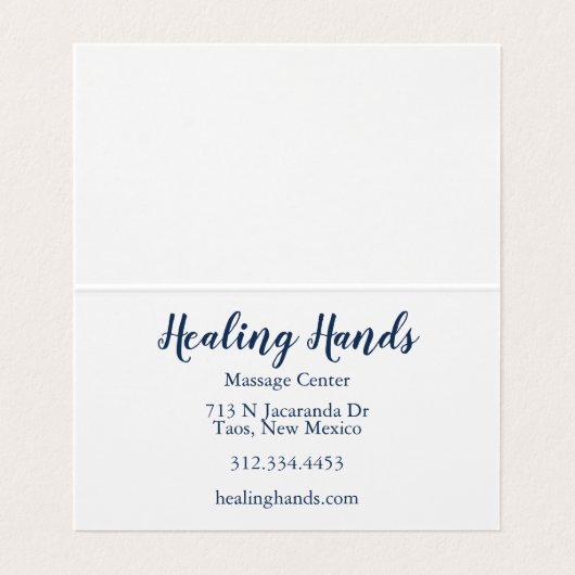 Dank u klantwaardering Paarse olieverf Visitekaartjes (Binnenkant ongevouwen)