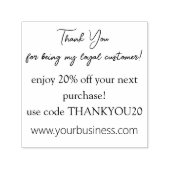 Dank u kleine bedrijfskorting zelfinktende stempel (Design)