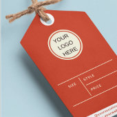 Dank u kleurrijke bloemenkleding cadeaulabel