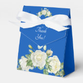 Dank U, Kobaltblauw & Wit Bedankdoosjes (Voorkant Zijde)