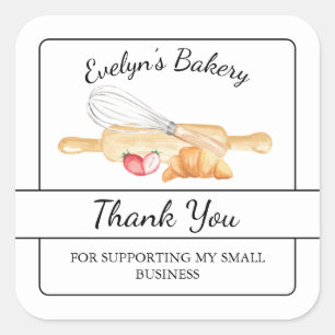 Dank u Koken en bakken business label