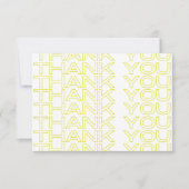 Dank u Krantenblad Afdrukmedia Invoegen Bedankkaart (Voorkant)