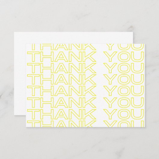 Dank u Krantenblad Afdrukmedia Invoegen Bedankkaart (Voorkant / Achterkant)