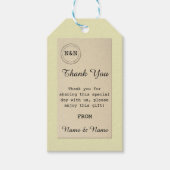 Dank u Label Bibliotheek Favor Labels Trouwboeken Cadeaulabel (Voorkant)