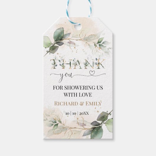 Dank u Label Cadeaulabel (Voorkant)