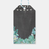 Dank u Label Chalk Favor Labels Succulent Wedding Cadeaulabel (Achterkant)