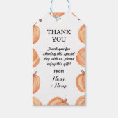 Dank u Label Favor Labels Pompoen Herfst Bruiloft Cadeaulabel (Voorkant)