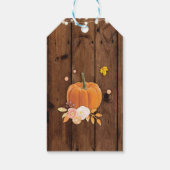 Dank u Label Favor Labels Pompoen Wood Wedding Cadeaulabel (Achterkant)