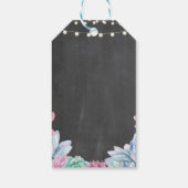 Dank u Label Favor Pastel Succulent Vrijgezellenfe Cadeaulabel (Achterkant)