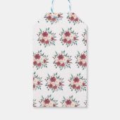 Dank u Label Goud Vrijgezellenfeest Bourgogne Rood Cadeaulabel (Achterkant)