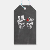 Dank u Label Rustieke Skulls Favor Labels Bruiloft Cadeaulabel (Achterkant)