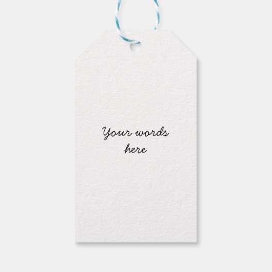 Dank u label van het cadeau van de leraar cadeaulabel (Achterkant)