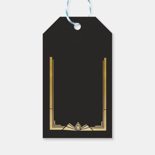 Dank u Labels 1920's Gatsby Labels Twenties Bruilo Cadeaulabel (Achterkant)