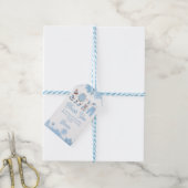 Dank u Labels Blue Baby Het is Cold Shower Favorie Cadeaulabel (Met Touw)