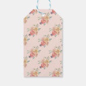 Dank u Labels Bruiloft Zomer Bloemen Waterverf Cadeaulabel (Achterkant)