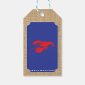 Dank u Labels Crawfish Boil Lobster Beach Bruiloft Cadeaulabel (Achterkant)