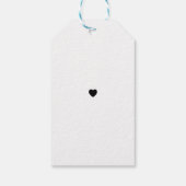 Dank u Labels Favor Elegant Wedding Cadeaulabel (Achterkant)