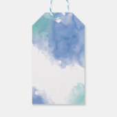 Dank u labels | Favoriete labels | Aqua Waterverf Cadeaulabel (Achterkant)