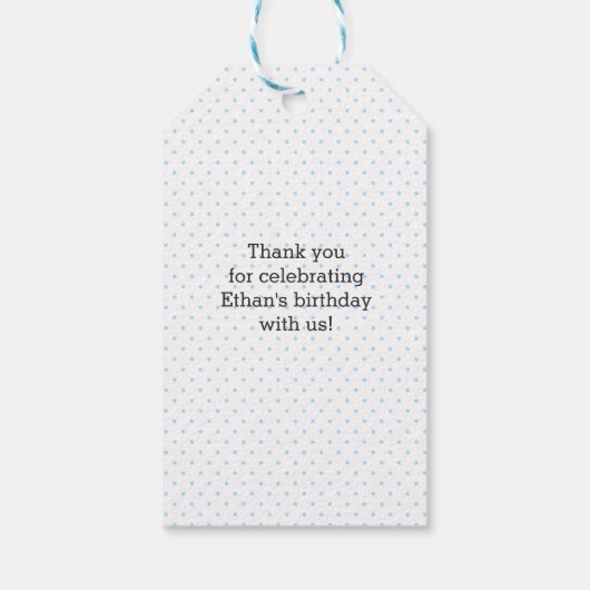 Dank u labels | Favoriete labels | Blauw ijs Cadeaulabel (Achterkant)