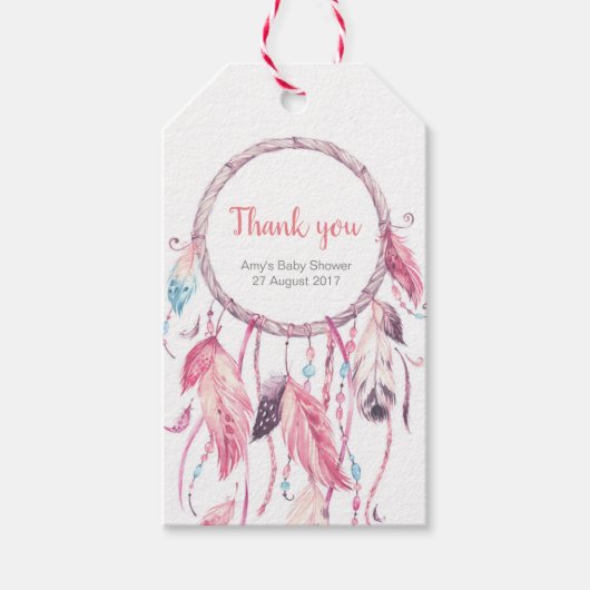 Dank u labels | Favoriete labels | Dream Catcher Cadeaulabel (Voorkant)