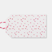 Dank u labels | Favoriete labels | Roze Waterverf Cadeaulabel (Achterkant Horizontaal)