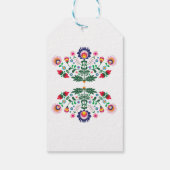 Dank u Labels Fiesta Mexicaans Print Rood Bruiloft Cadeaulabel (Achterkant)