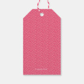 Dank u labels | Meisjes Dinosaurus Labels - roze Cadeaulabel (Achterkant)