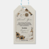 Dank u Labels Tarot bruiloft sterren uitlijnen zon Cadeaulabel (Voorkant)