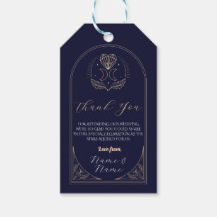 Dank u Labels Tarot Trouwsterren Hart Maan Cadeaulabel