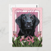 Dank u - Labrador - Zwart - Gauge Briefkaart (Voorkant / Achterkant)