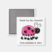 Dank u Ladybug Magnet - SRF Magneet (Voorkant / Achterkant)