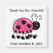 Dank u Ladybug Magnet - SRF Magneet (Voorkant)