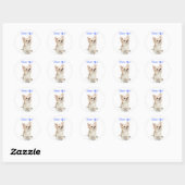 Dank u langharige Chihuahua Sticker (Vel)