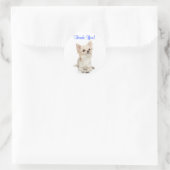 Dank u langharige Chihuahua Sticker (Tas)
