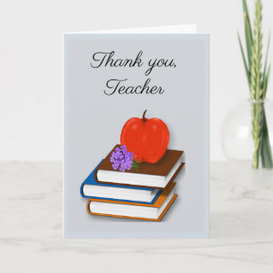 Dank u, leraar, Boeken Appelboeket van Bloemen Kaart